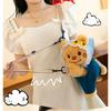 Bear Butter Denim Overalls Plush Backpack Cute Teddy Bear Going Out Shoulder Bag