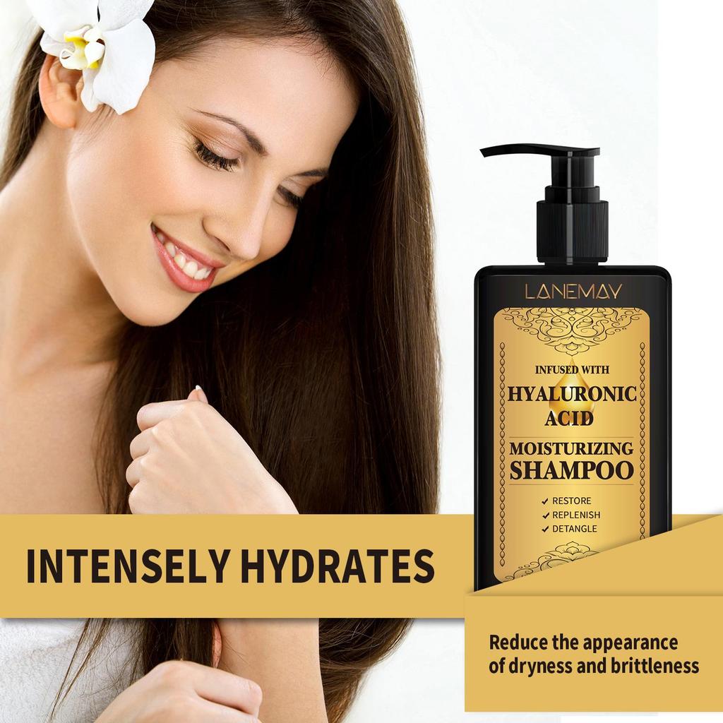 Hyaluronic Acid Shampoo- Cleanses and Strengthenes Dry and Damged Hair, Improves Hair Texture - Reduce Frizz and Add Luster for All Hair Types,150ml
