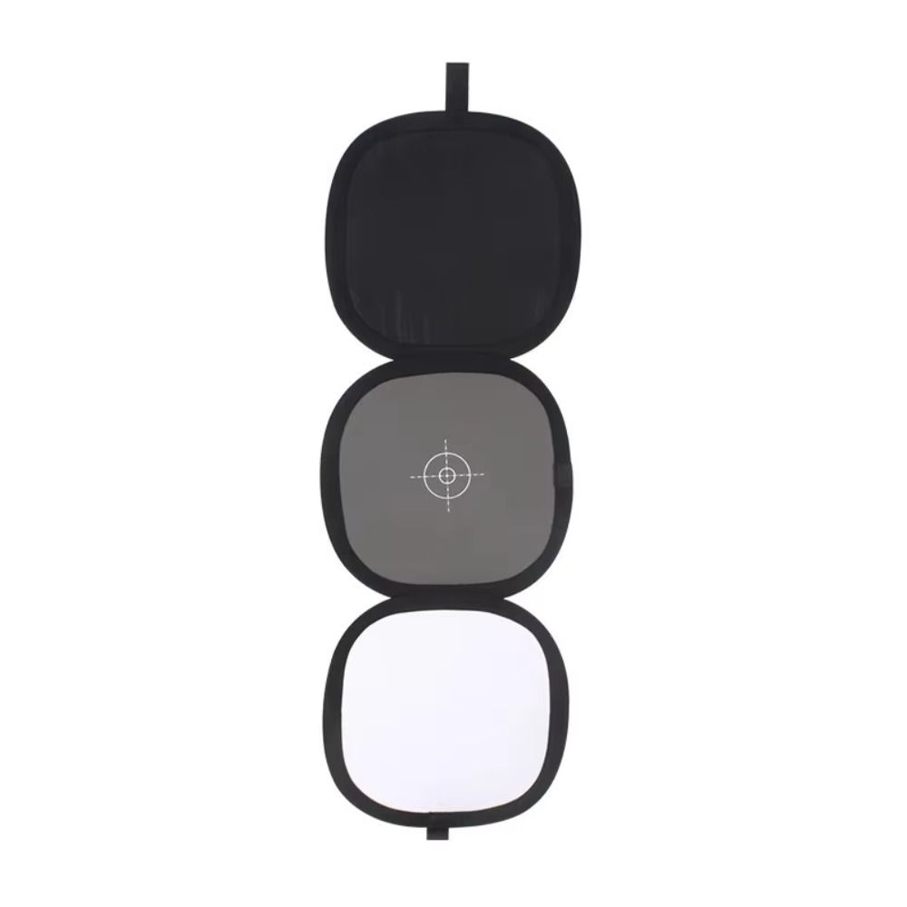 Collapsible Disc Gray/White Balance Card Two Sides Photography Reflector  Photo Studio