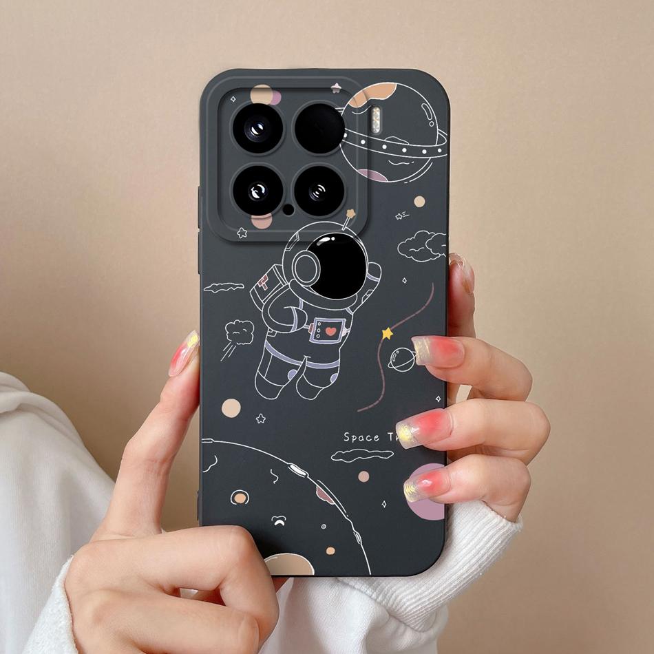 Candy Case For Xiaomi 15 Pro Phone Housing Soft Liquid Silicone Upgrade Full Protection Flowers Back Cover For Xiaomi15 Pro Capa