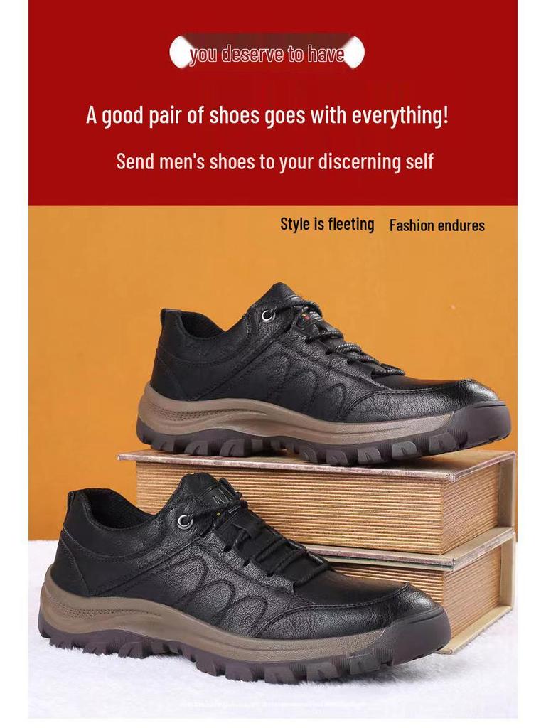 Men's Casual Leather Sneakers - Autumn/Winter 2022 Trend