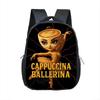 Kids Baby Cartoon School Bags 16inch Funny Italian Brainrot Small Backpack for 5-10 Years Old Tralalero Tralala Children Bookbag