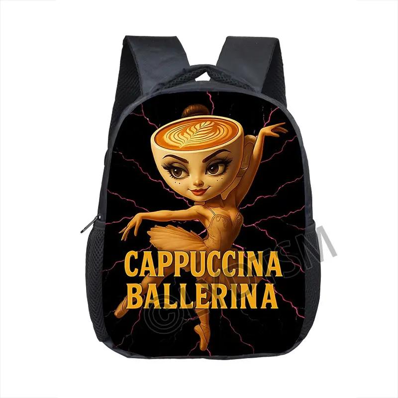 Kids Baby Cartoon School Bags 16inch Funny Italian Brainrot Small Backpack for 5-10 Years Old Tralalero Tralala Children Bookbag