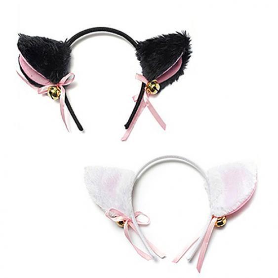 Cartoon-Katzen-Fuchsohren-Stirnband mit Glöckchenschleife für Anime-Cosplay-Party-Kostüme