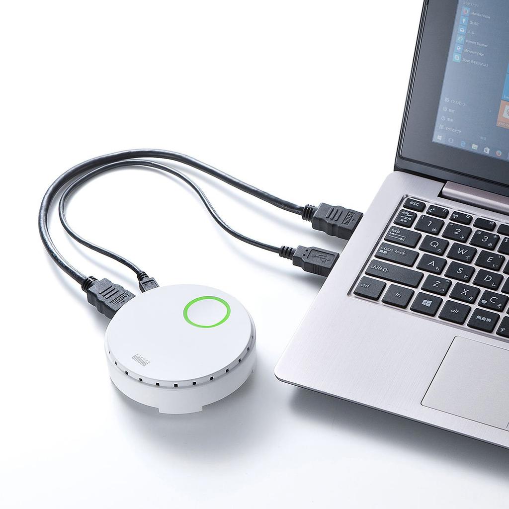 SANWA SUPPLY Drahtloser HDMI-Extender-Sender (Erweiterung, Nur) VGA-EXWHD6TX