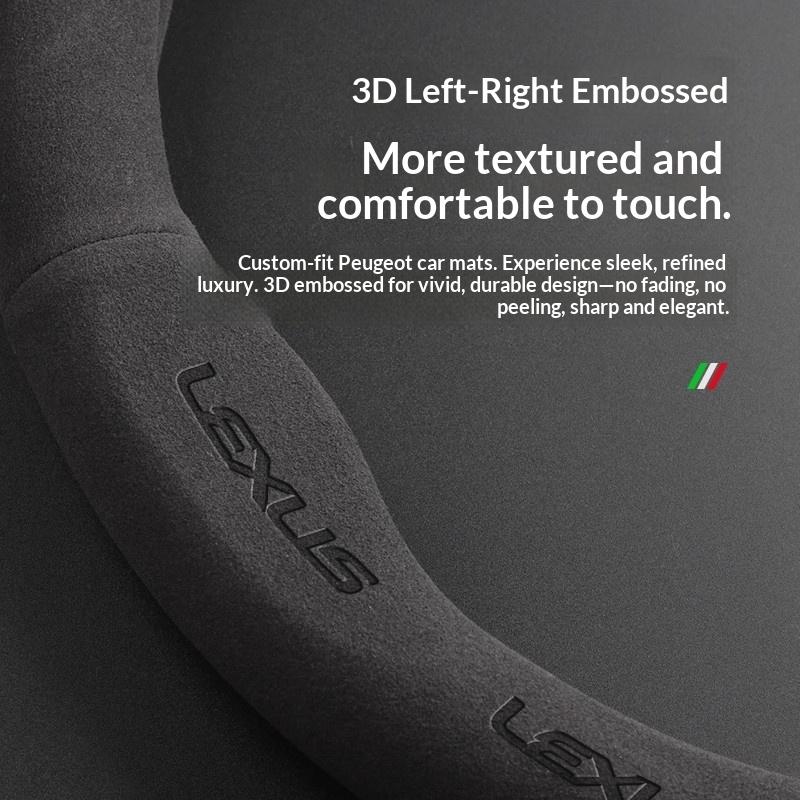 Car Suede Steering Wheel Cover For Lexus F Sport ES200 ES250 ES260 ES300 RX300 LS500h GS250 GS300 IS250 IS300 CT200h LX570 GX NX