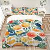 3pcs Citrus Fruits Quilt Set, Soft and Comfortable Bedroom