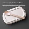 Degradable Tableware Environmentally Friendly Disposable Rice Husk Knife, Fork and Spoon Wheat Straw Spoon Household and Commercial Cake Spoon