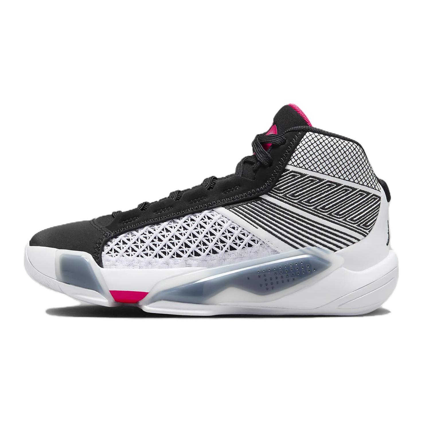 

New Jordan Air Jordan 38 Low GS Cushioning, Wear Resistant Mid Top Children s Basketball Shoes Black White Red Teenagers DZ3499-101 37.5