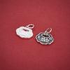 S925 Sterling Silver Lotus Pendant Charm - Chinese Style for DIY Beaded Bracelets, Necklaces, and Peace Lock Accessories