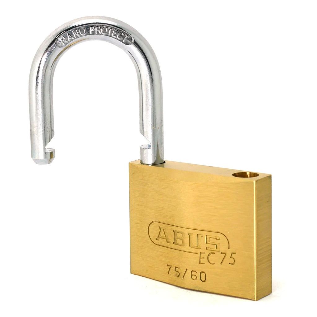ABUS Brass Padlock KD Dimple Loose Number EC75/60 Cylinder,