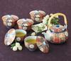 Saikaitoki (Saikaitoki) Teacup Set, Dyed Nishiki Design, Hasami Ware with Lid, Gold-Lattice, Old Imari, 52662