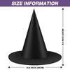 12 PCS Halloween Witch Hats Witches Hats Nylon Cord Wizard Hats Indoor Outdoor Halloween Decorations for Home Yard Porch Ceiling