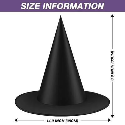 12 STÜCK Halloween Hexenhüte Hexenhüte Nylonschnur Zauberhüte Innen Außen Halloween Dekorationen für Zuhause Hof Veranda Decke