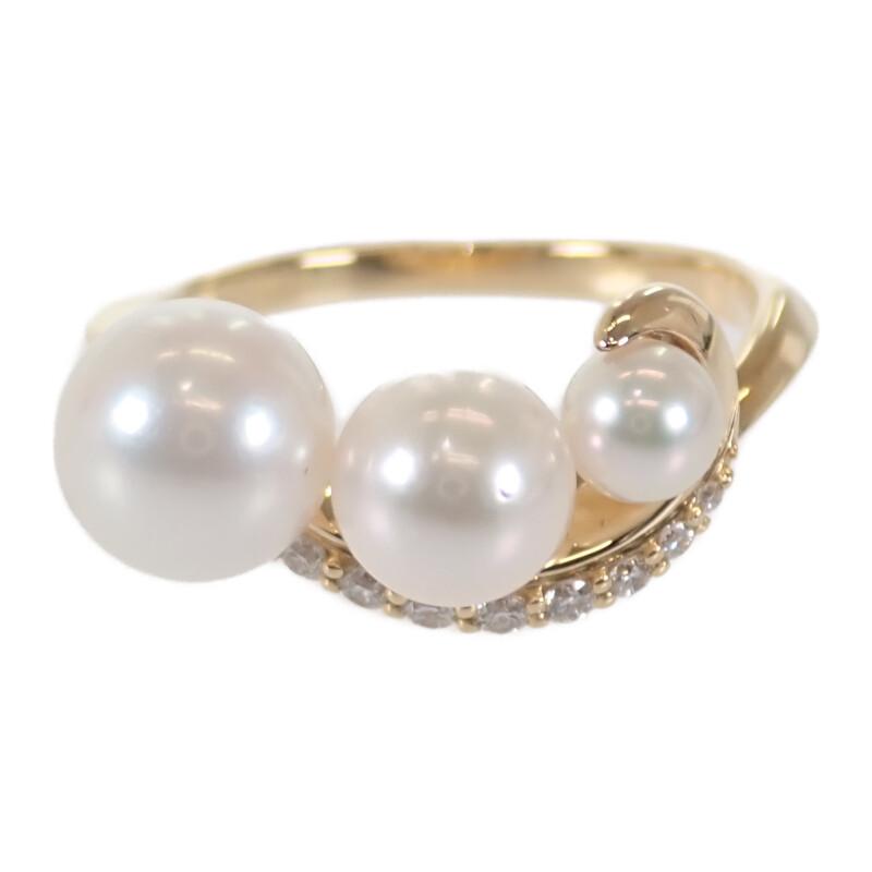 STAR JEWELRY #13(JP Size) Ring K18 Yellow gold/Pearl Women