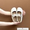 French simple retro with skirt Mary Jane shoes women's 2025 summer new shallow single shoes commuter ballet shoes