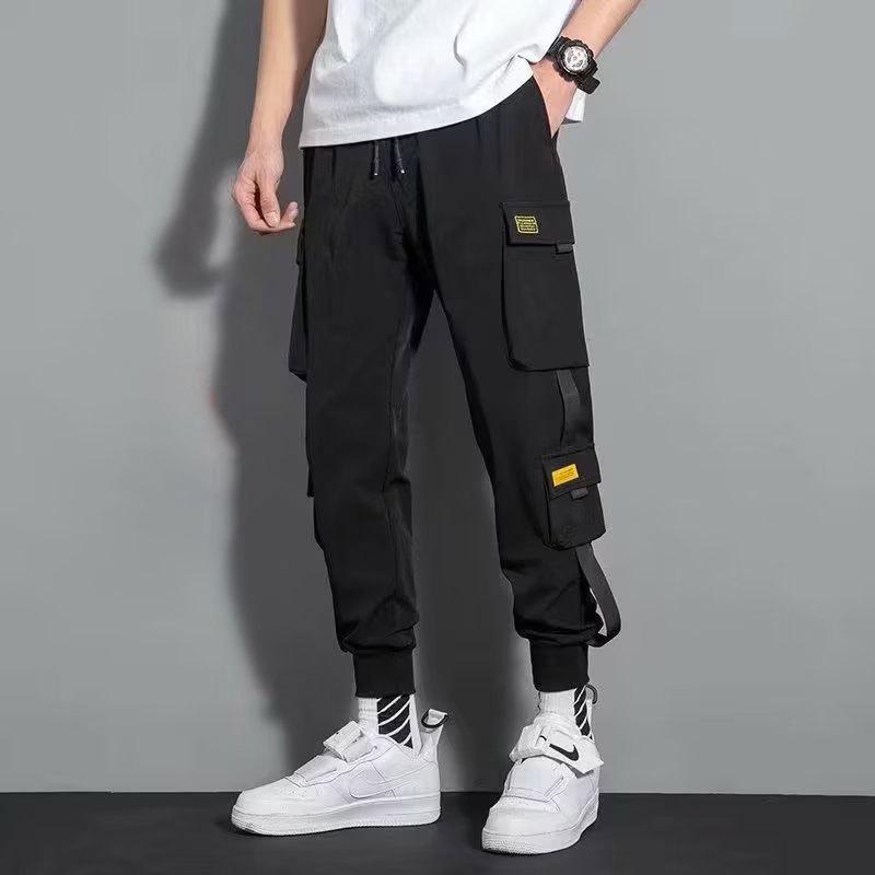 Men's Trendy Brand Korean Version Men's Loose Casual Pants Wind Tied Feet Trousers Hong Kong Style Casual Pants Men