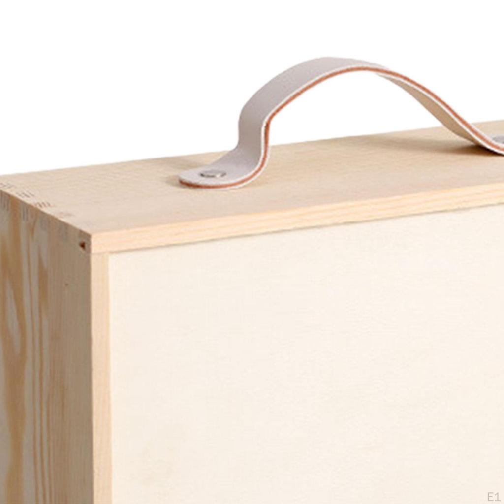 Wooden Storage Box Sundries Rectangular Easy To Clean Desktop Organizer