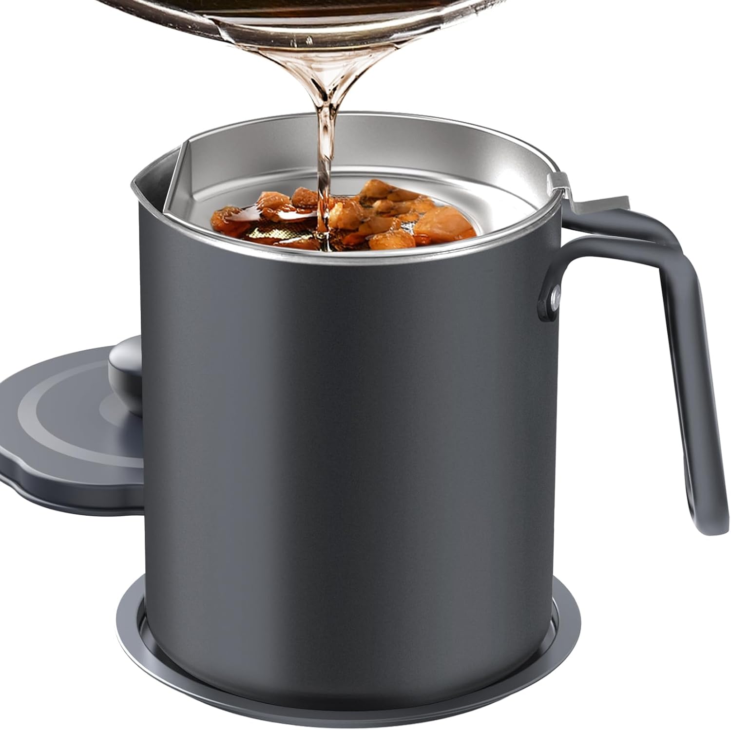 

Grease Container Stainless Steel Bacon Grease Saver with Fine Mesh oz Cooking Oil Keeper United States