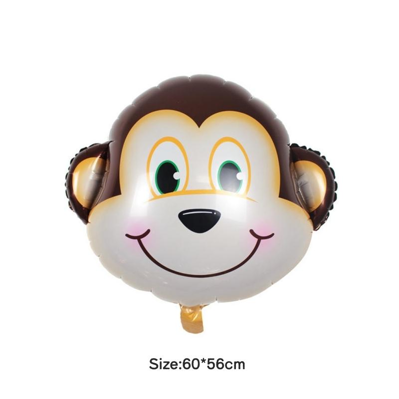 

Мультяшный воздушный шар Жираф Тигр Голова льва Животное Фольгированный шар Джунгли Сафари Украшения для вечеринки по случаю дня рождения Детский подарок Игрушка Гелий Воздух Шары 1pcs