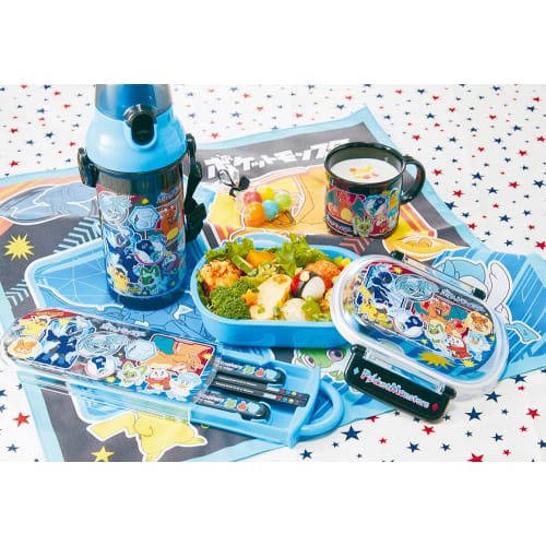 Skater Kids' Lunch Box, 1 Tier, 360ml, with Inner, Dome-Shaped, Fluffy Meal Container, Antibacterial, Made in Japan, Pok?mon 24, Pok?mon (QAF2BAAG-A)