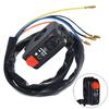 Motorcycle Switch 7/8" Handlebar Mount Start Stop Kill On Off Button Side Switch 12V for ATV Motorcycles Scooters