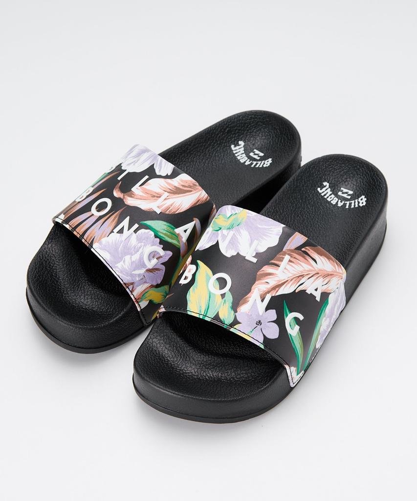 Printed Platform Slide Sandals BF013934 MUL 23.0 Cm