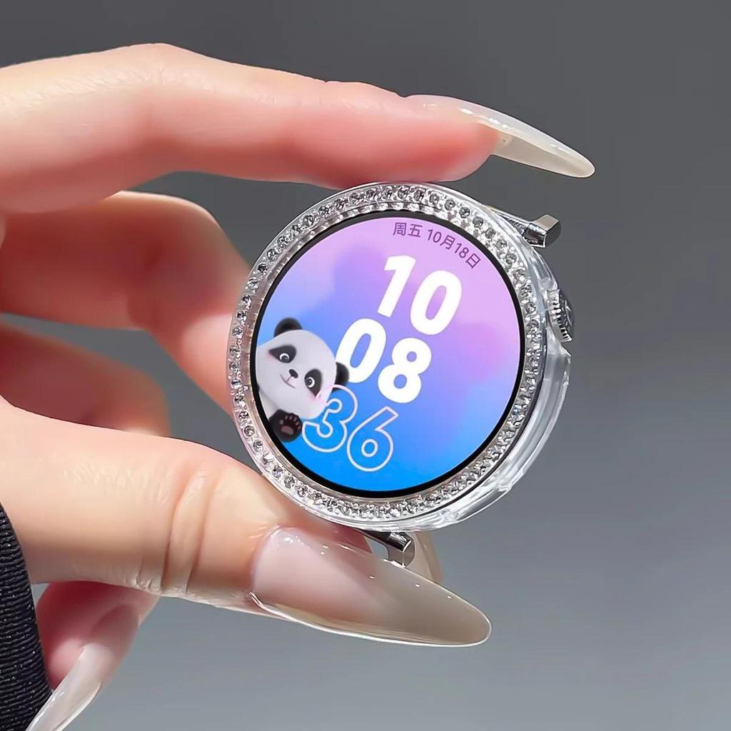 Diamond Women Case For Huawei Watch GT6 41mm Hard PC Cover Anti-Drop Bumper For Huawei Band GT6 41mm Hollow Protective Shell