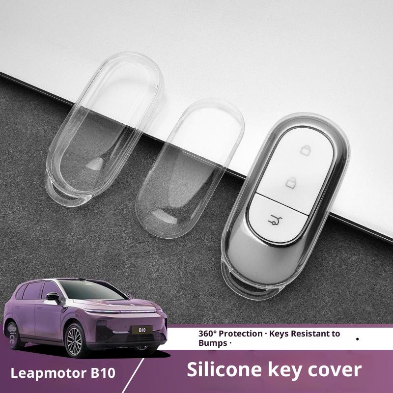 Für Leapmotor B10 Schlüsseletui Transparente Schlüsseltasche Modifizierte Auto-Fernbedienung Spezielle Dekoration Schutzhülle