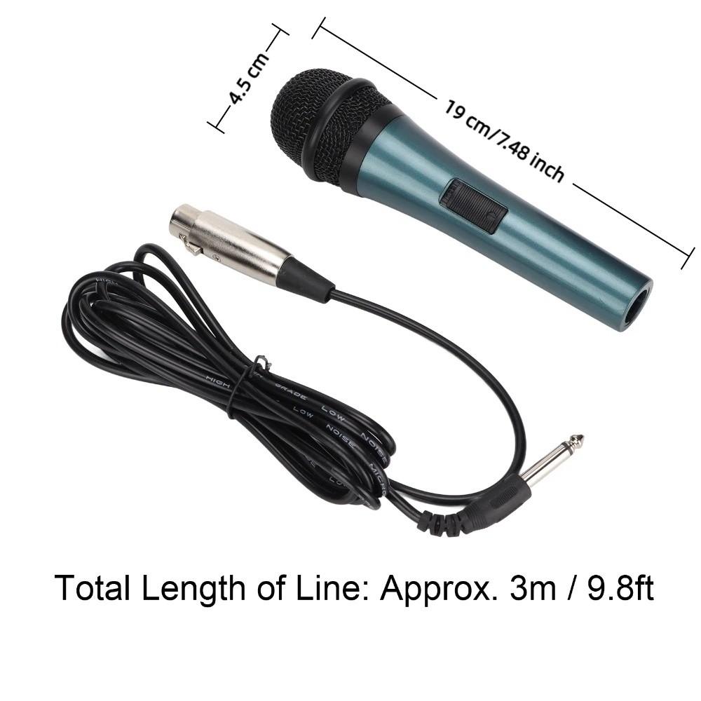 with 6.35mm XLR 3m Cable Handheld Microphone Noise Reduction Wired Microphone  Live Performance