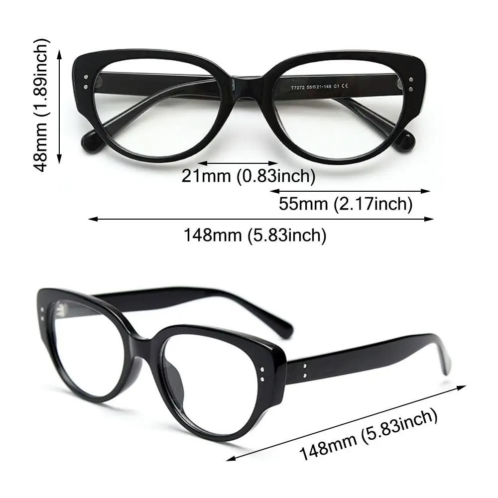 New Fashion Unisex Cat Eye Plain Glasses for Woman Man Glasses Frame for Party Eyeglasses Female Decorative Spectacles Glasses