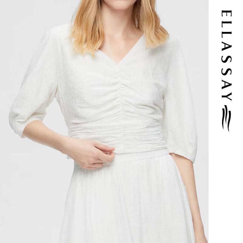 ELLASSAY Women's Vintage Cropped Blouse