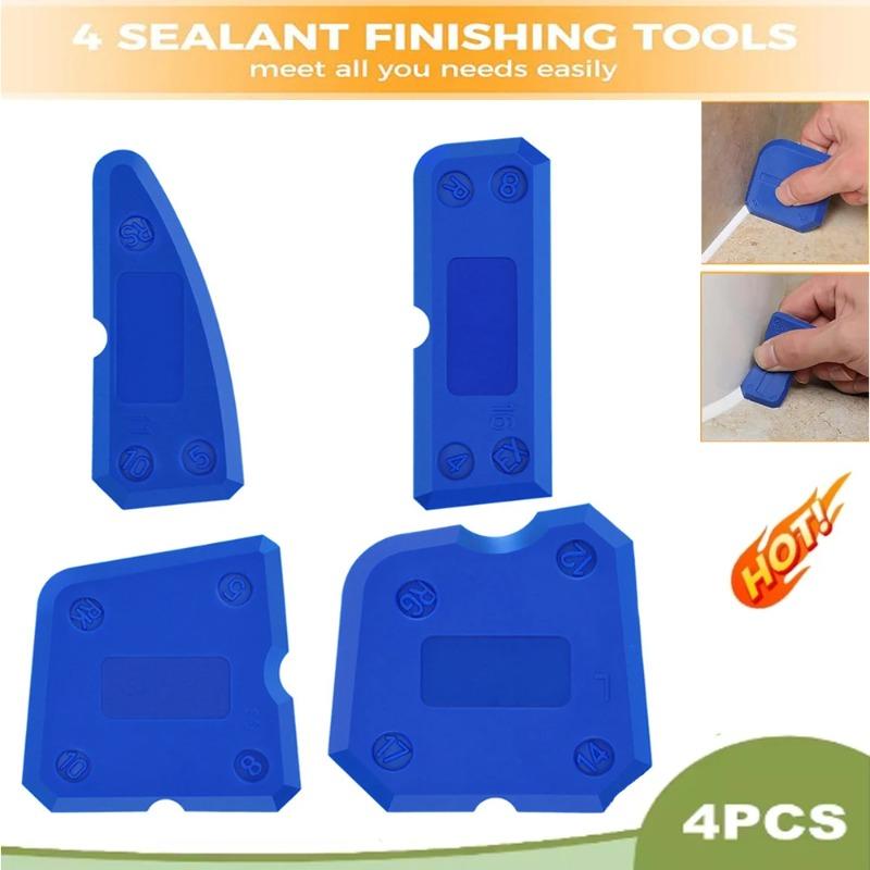 

Multi-Function Caulking Tool Kit - Stainless Steel Sealant Spreader & Scraper for Professional Silicone/Glass Cement Finishing