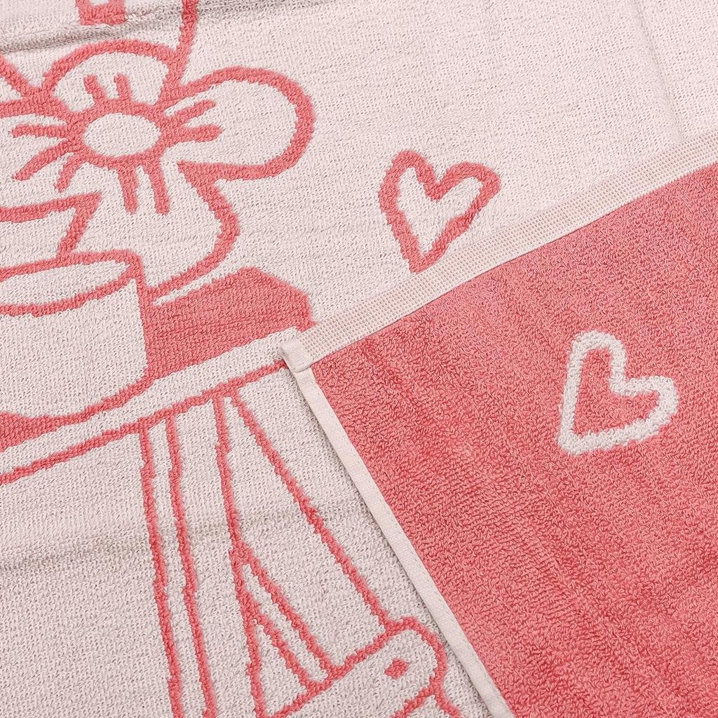 Arabia Bath Towel, 70cm X 140cm, Moomin Love, Pink, 1072617, Scandinavian Style, Finland [Parallel Import]