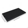 Stainless Steel Drop Tray Drainage Holes Bar Finger Grips Silver 30CM