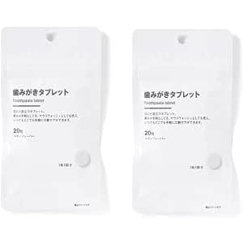 

MUJI Toothpaste Tablets, 20 tablets/10g (x2 bags) MUJI Oral Care Bad Breath Care Bulk Purchase
