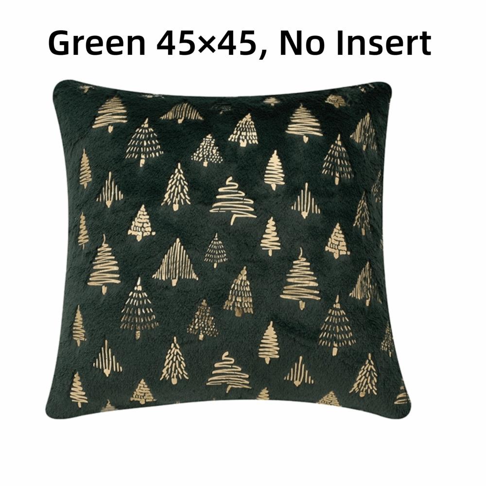 Nordic Golden Embroidery Pillow Cover Plush Throw Pillow Decorative Sofa Pillowcase  Party