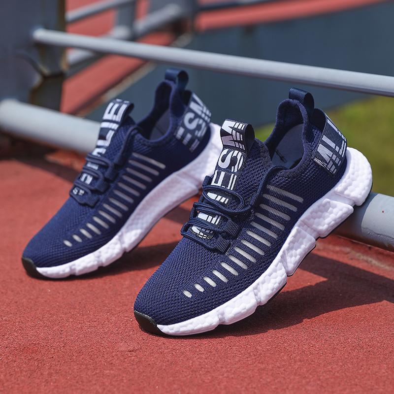 Fashion Shoes Woman Outdoor Training Lightweight Sports Soft Sole Comfortable Lace Up Mesh Casual Shoes Large Breathable Sports Shoes