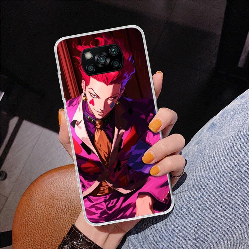 Huner X-Hunters Hisoka Phnoe Case for Xiaomi Poco X5 X6 X7 Pro X4 Gt F7 Ultra M8 M7 Redmi 15C 15 13C 13 12C 12 Unique Cover Coqu