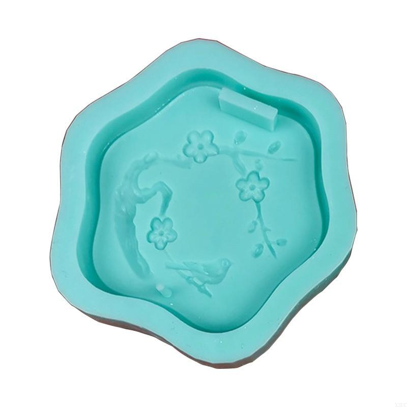 DIY Pendant Making Silicone Mold Unique Epoxy Resin Casting Mold Handmade Jewelry Pendant Mold Crystal Flower Charm Mold X3UC