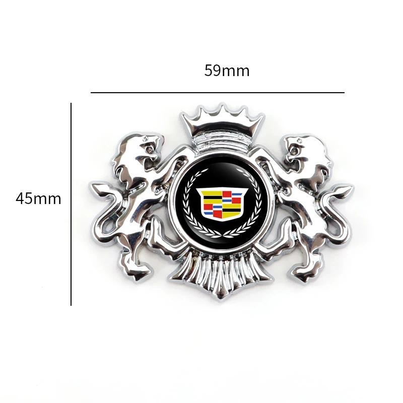 Car Lion 3D Sticker Decal Decoration for Cadillac Escalade CTS ATS SRX BLS XT4 XT5 XT6 STS XTS SLR XLR CT4 CT5 CT6 Accessories