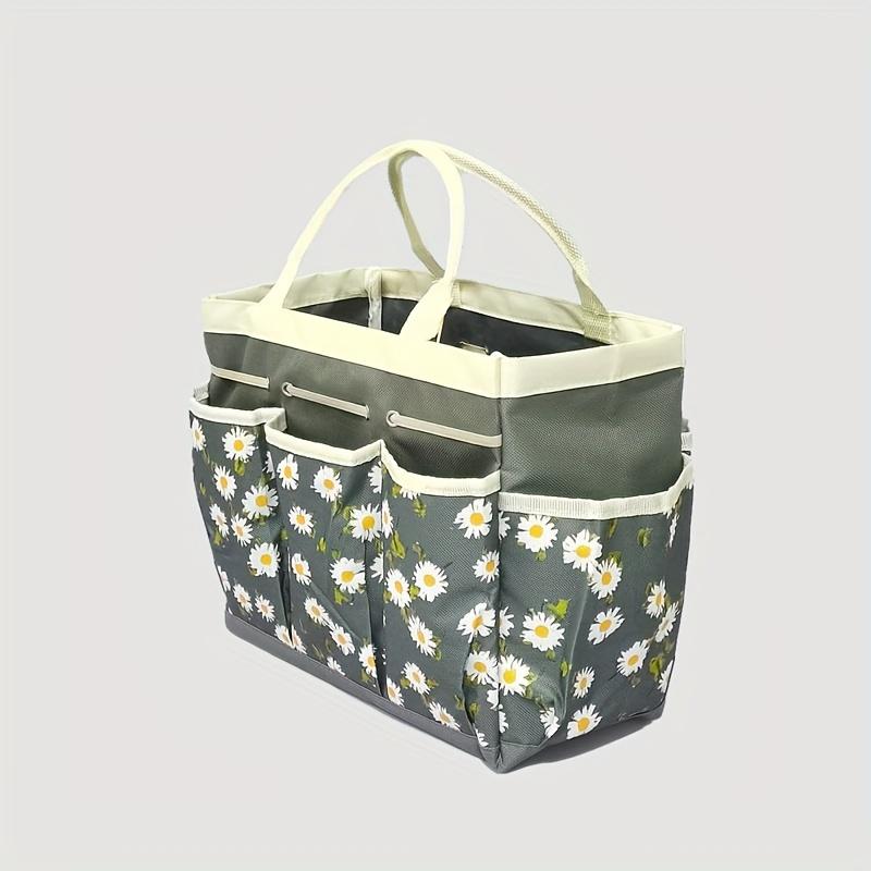 Large Capacity Portable Handheld Tool Bag - Creative Print Storage Bag for Family Storage and Gardening Tool Organization