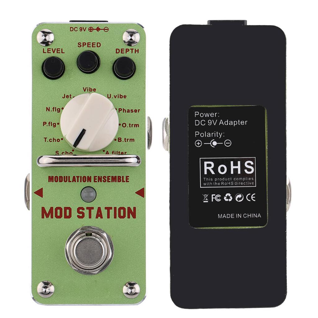 AROMA AMS 3 Mod Station Modulation Ensemble Electric Guitar Effect Pedal Mini Single Effect with True Bypass