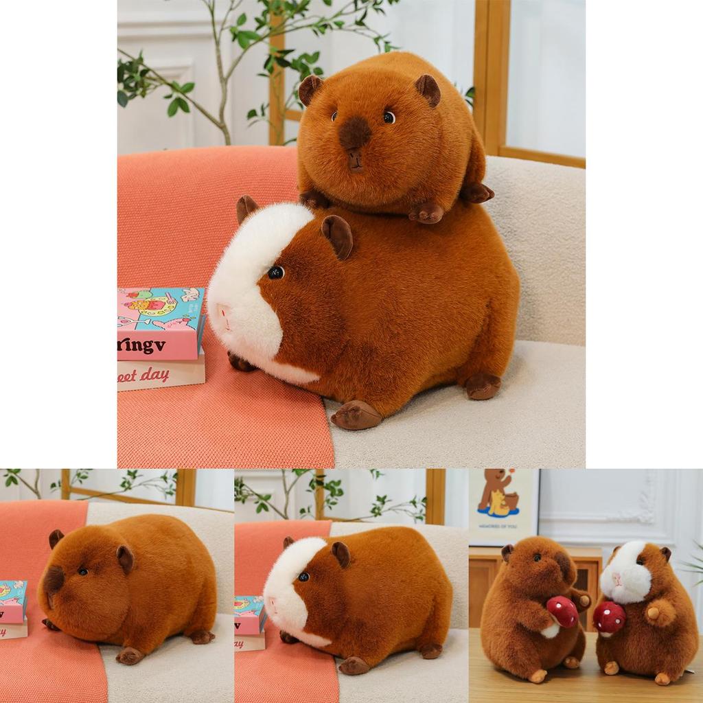 Süßes Cartoon Braunes Pose Holländisches Schwein Plüschtier Puppe Für Kinder Kinder Geschenk