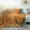 Double-Sided Jacquard Yarn-Dyed Sofa Towel, Cover Blanket, Cotton Gauze, High Quality, Four Seasons