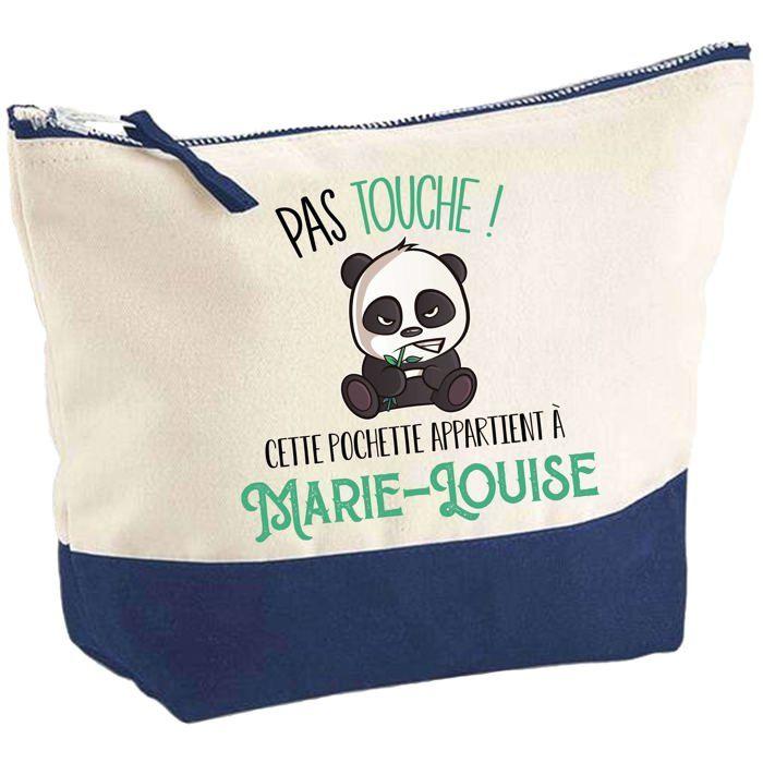 Trousse de maquillage - PLANETEE - Marie-Louise Pas touche Panda - Grand format - Coton - Impression HD, fabriquée en France