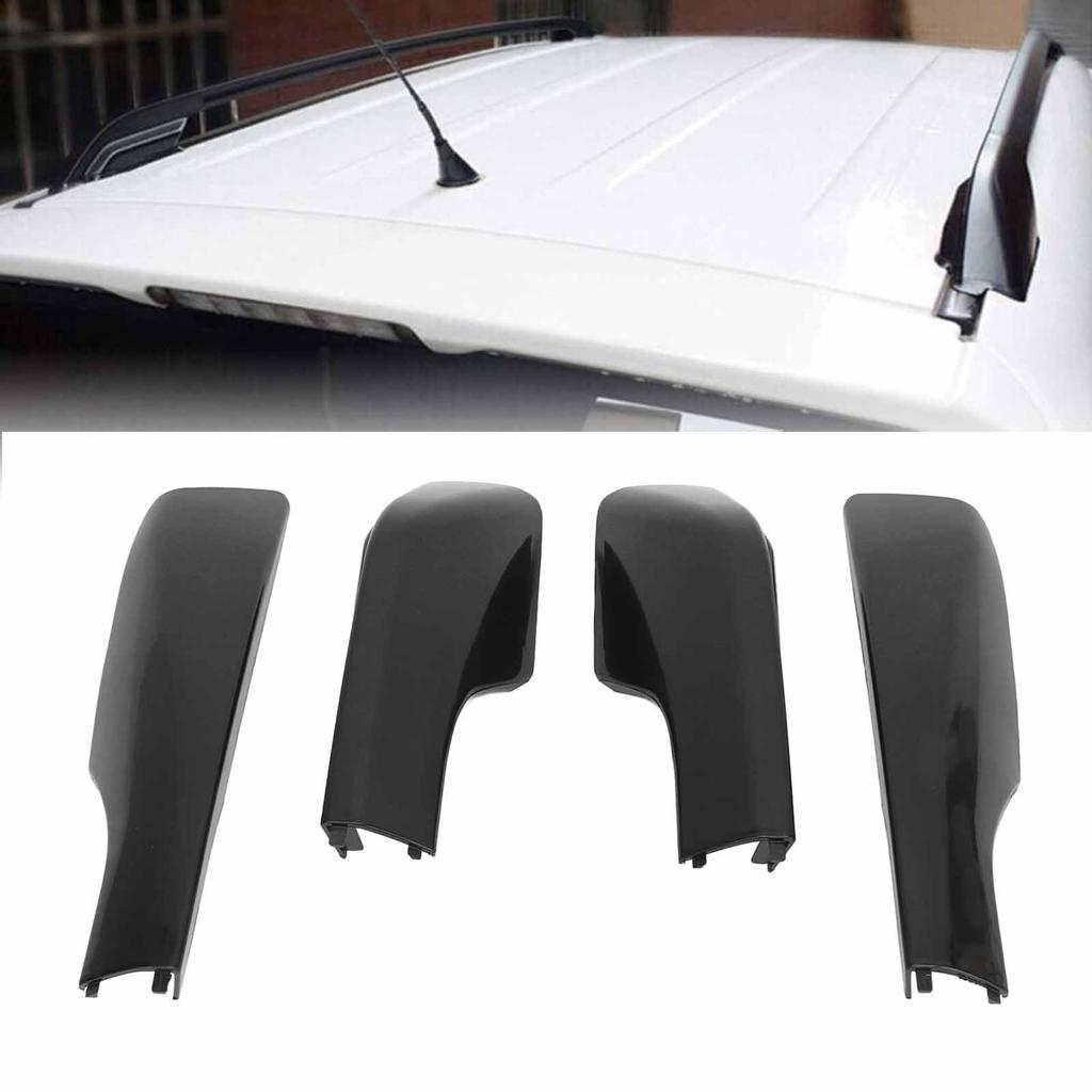 4PCS Roof Rack Cover Plastic Car Accessories Easy To Install Roof Luggage   Rail Rack Replacement for
