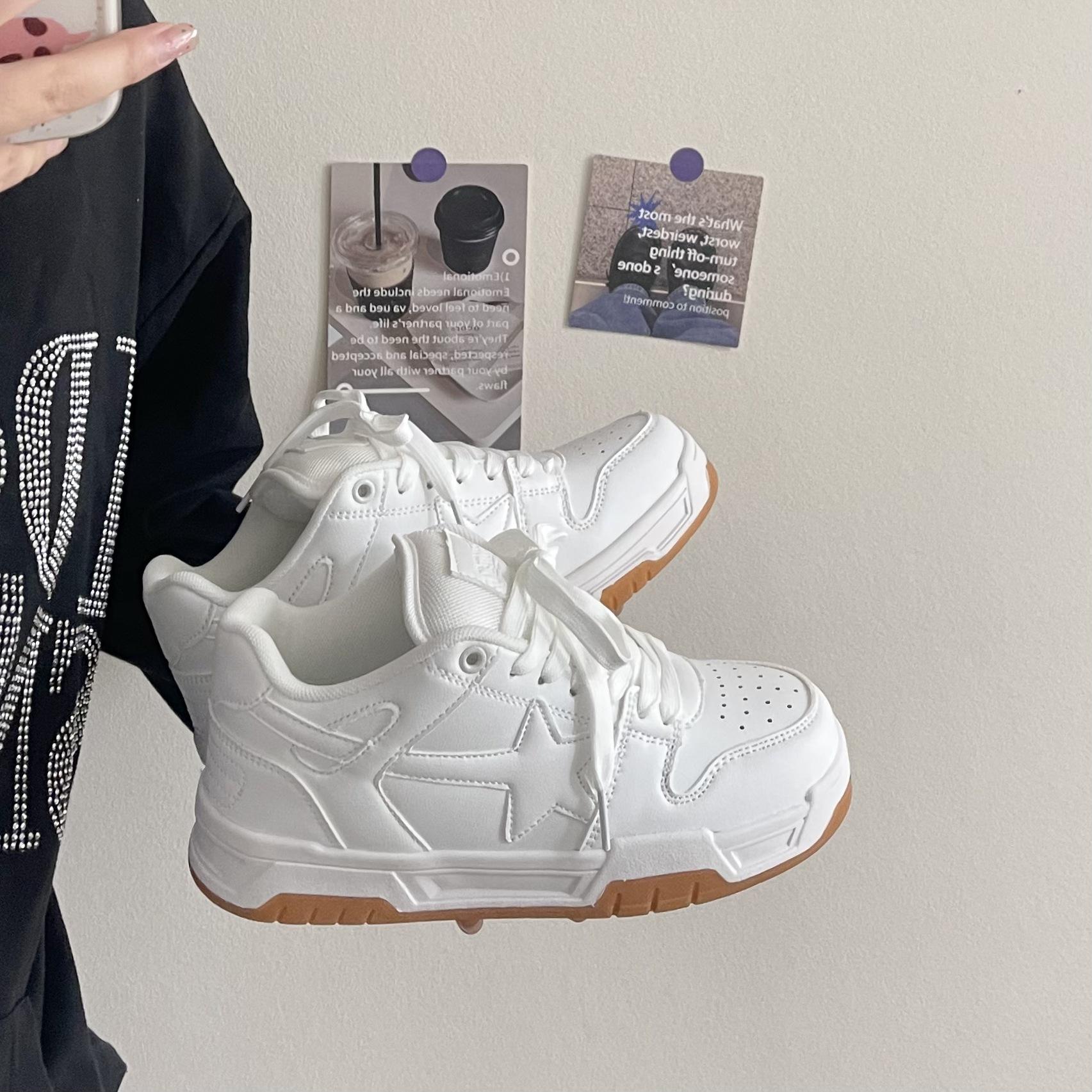 

Dailu new ins Hong Kong flavor transparent sports style platform student board shoes 36