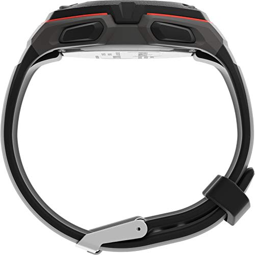 Timex Men's Ironman Classic 30 Oversized 45mm Watch, Dark Gray/Black/Red, Chronograph.