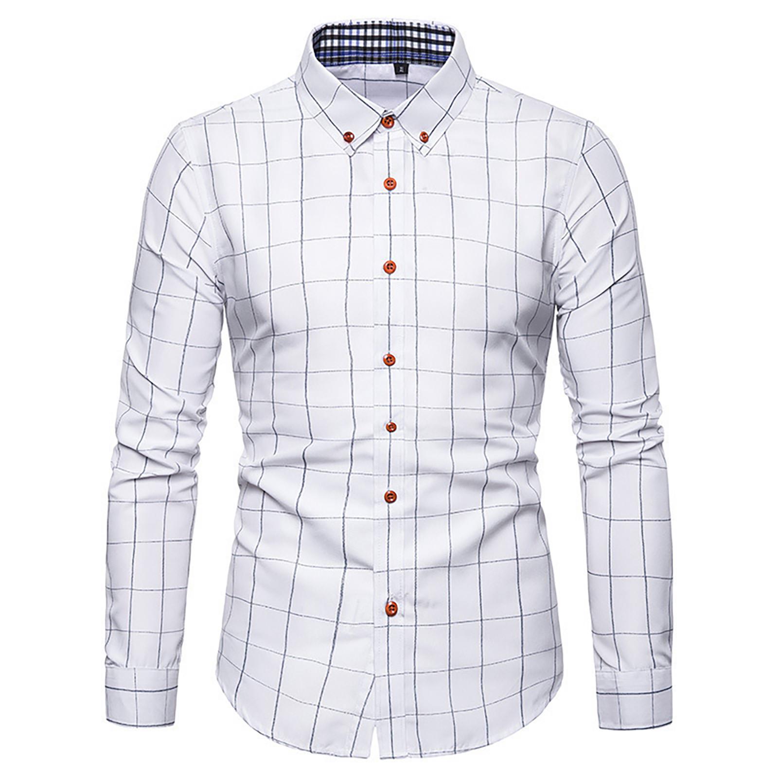 

Men Spring Winter Casual Color Long Sleeve Slim T-Shirt Top Blouse XXXXL белый